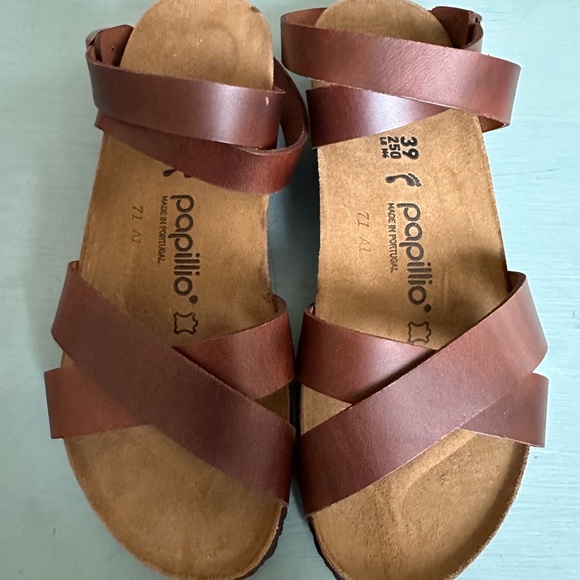 NIB New in box Birkenstock Papillio Lola sandals in cognac size 39 or 8. - Picture 5 of 9